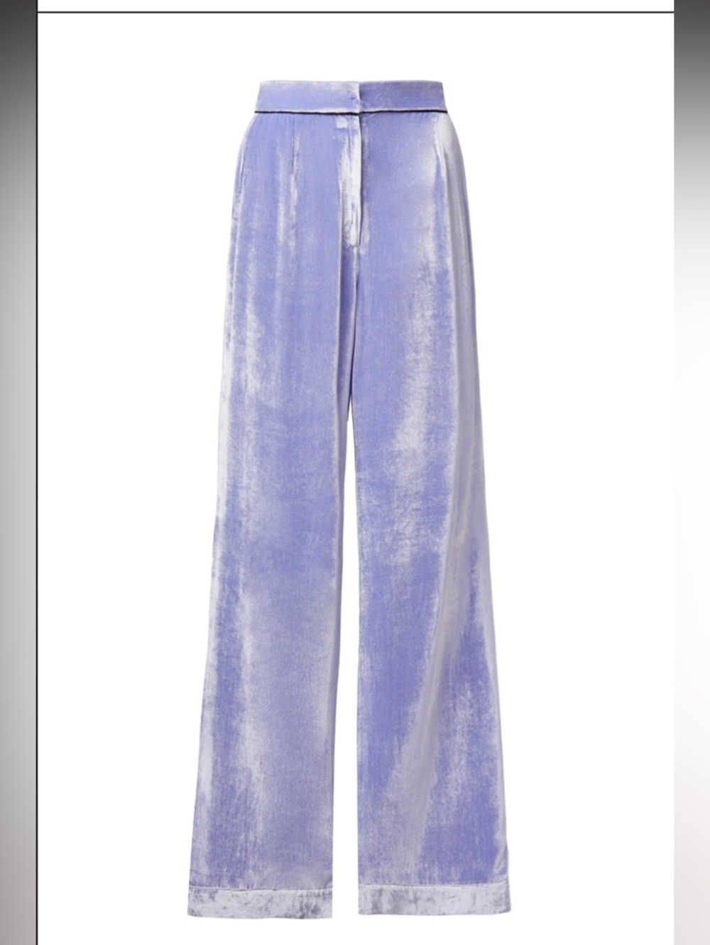 Sleeping With Jacques Velvet Bottom Pants NWT Silk Blend "Jacaranda" Periwinkle